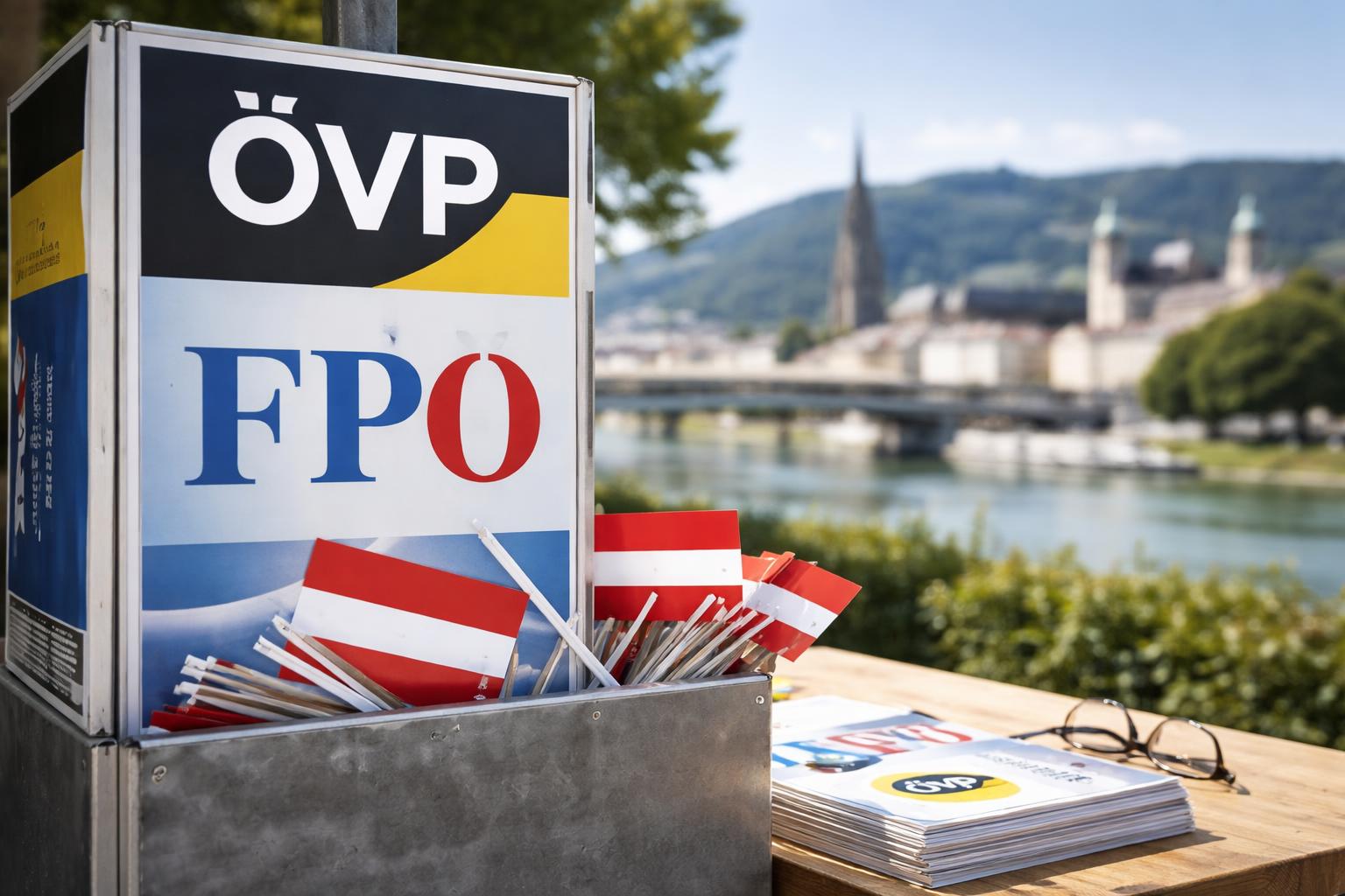 Redaktionelle Szene zum Thema „Stelzer läutet den Wahlkampf in Oberösterreich ein“