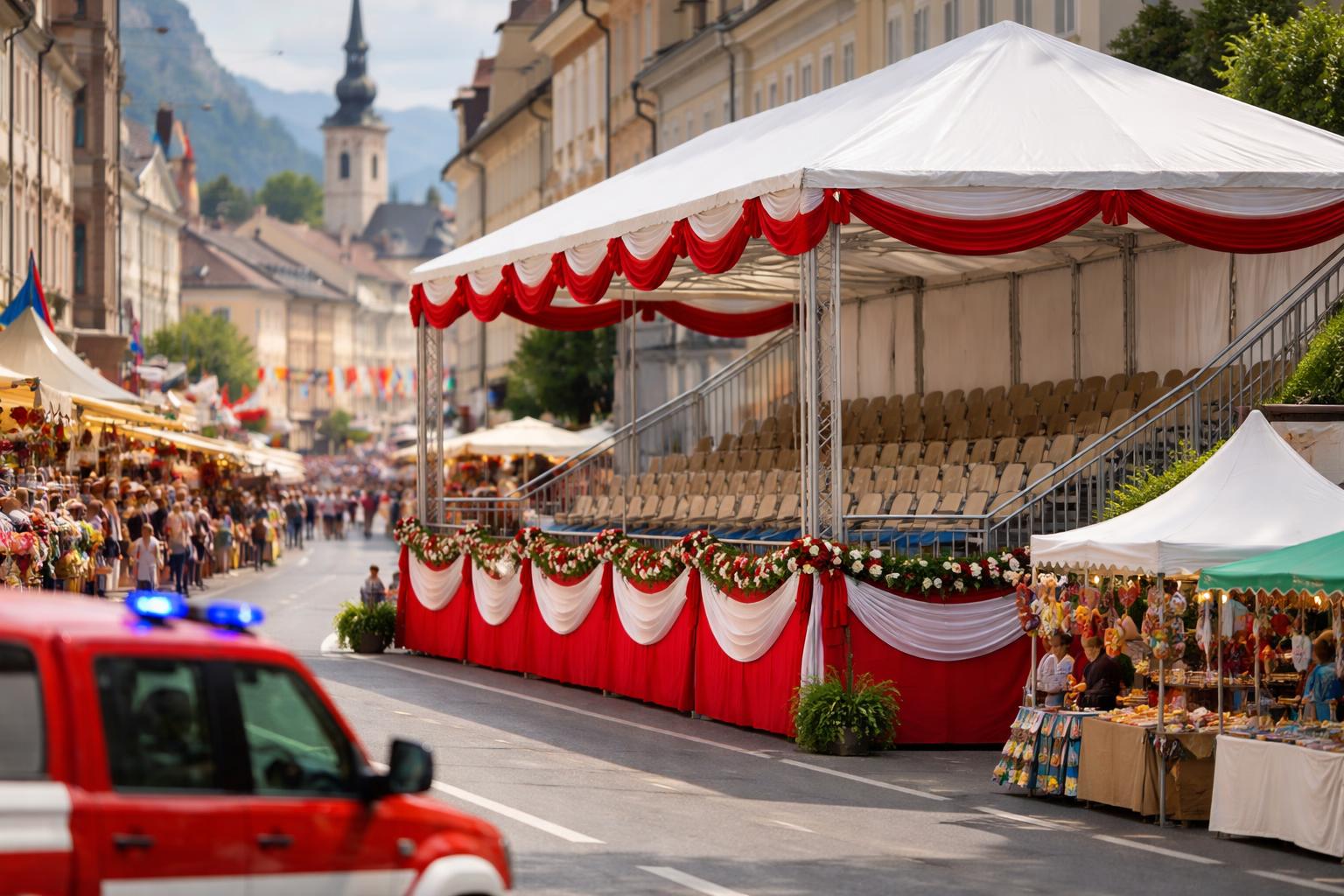 Redaktionelle Szene zum Thema „Streit um Ehrentribüne beim Villacher Kirchtag hält an“