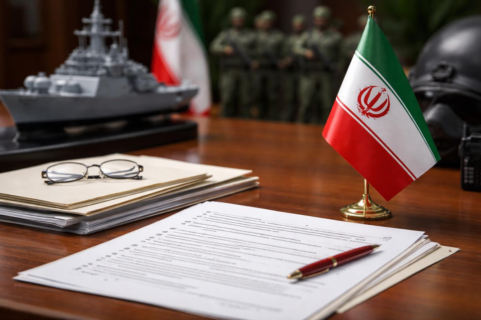 Redaktionelle Szene zum Thema „Teheran legt 14-Punkte-Plan mit Maximalforderungen vor“