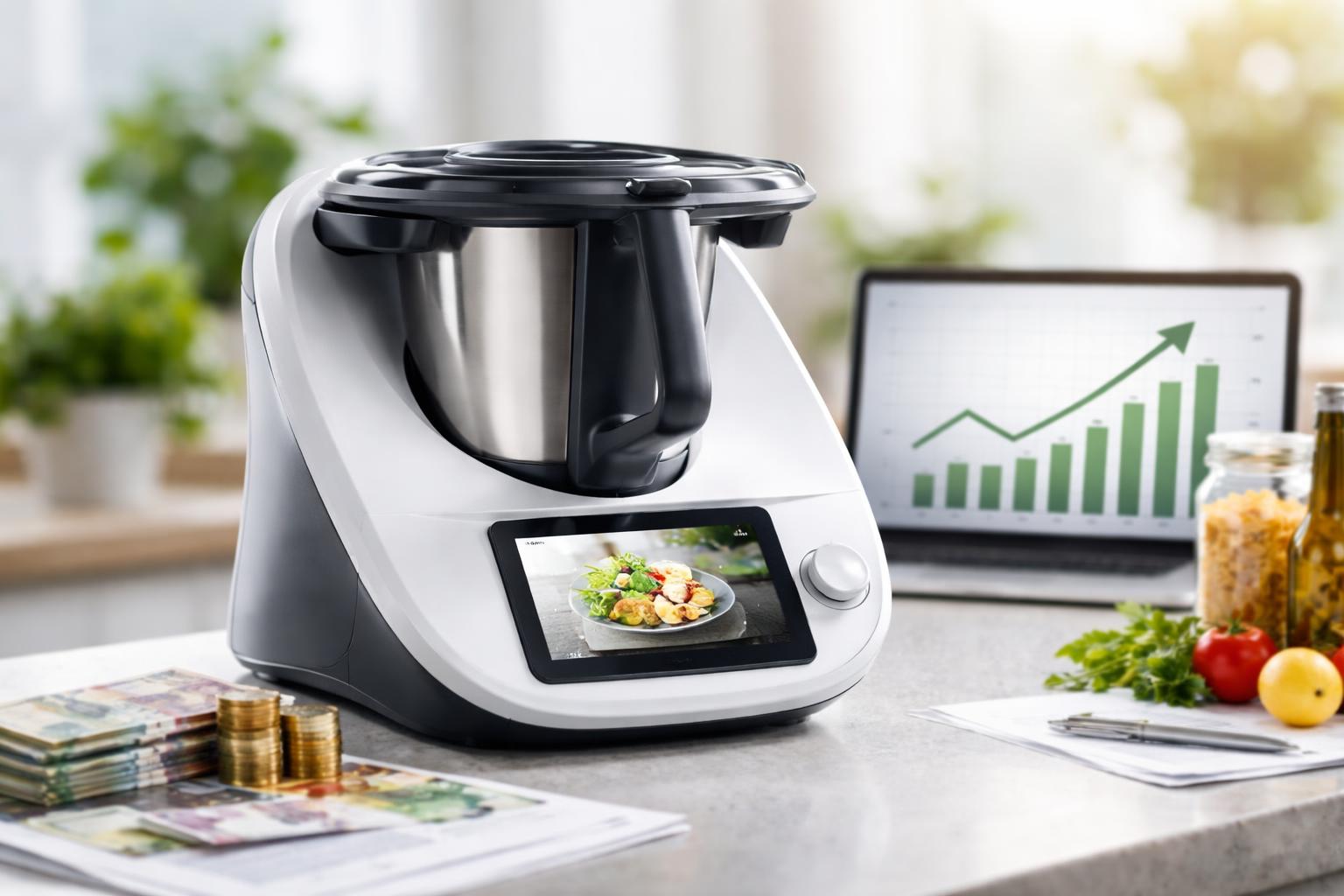 Redaktionelle Szene zum Thema „Thermomix sorgt bei Vorwerk für Umsatzrekord“