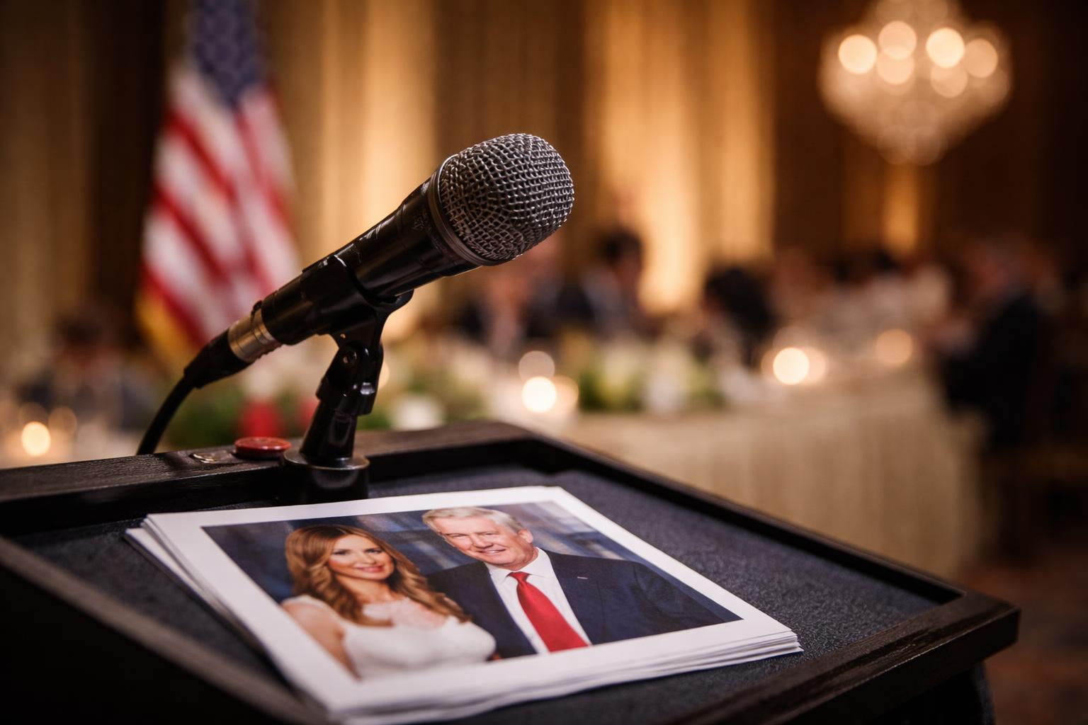 Redaktionelle Szene zum Thema „Trump fordert Entlassung von Jimmy Kimmel nach Spott über Melania“