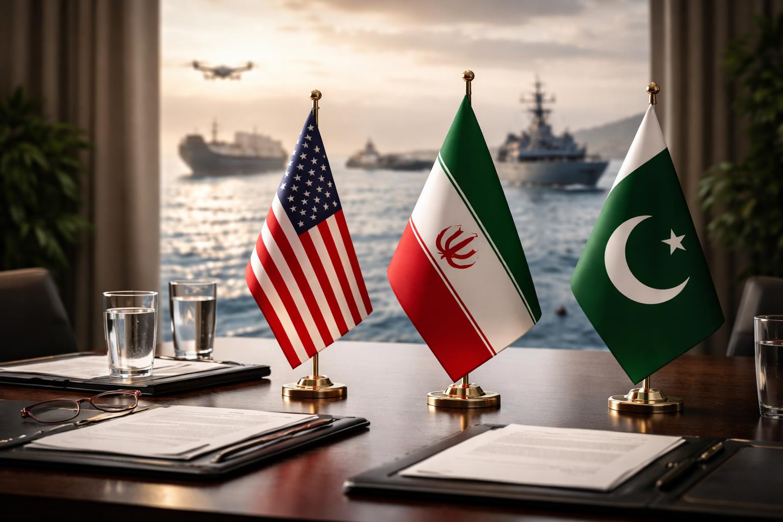 Redaktionelle Szene zum Thema „Trump verlängert Waffenruhe mit Teheran auf Bitten Pakistans“