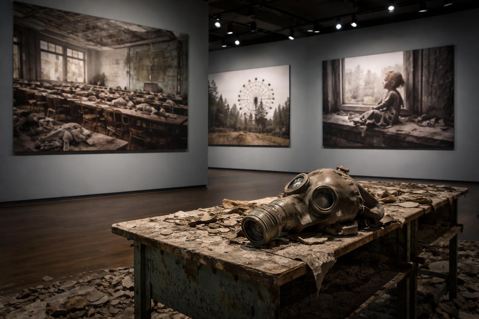 Redaktionelle Szene zum Thema „Tschernobyl-Ausstellung im kärnten.museum zeigt Fotos von Oleksandr Syrota“