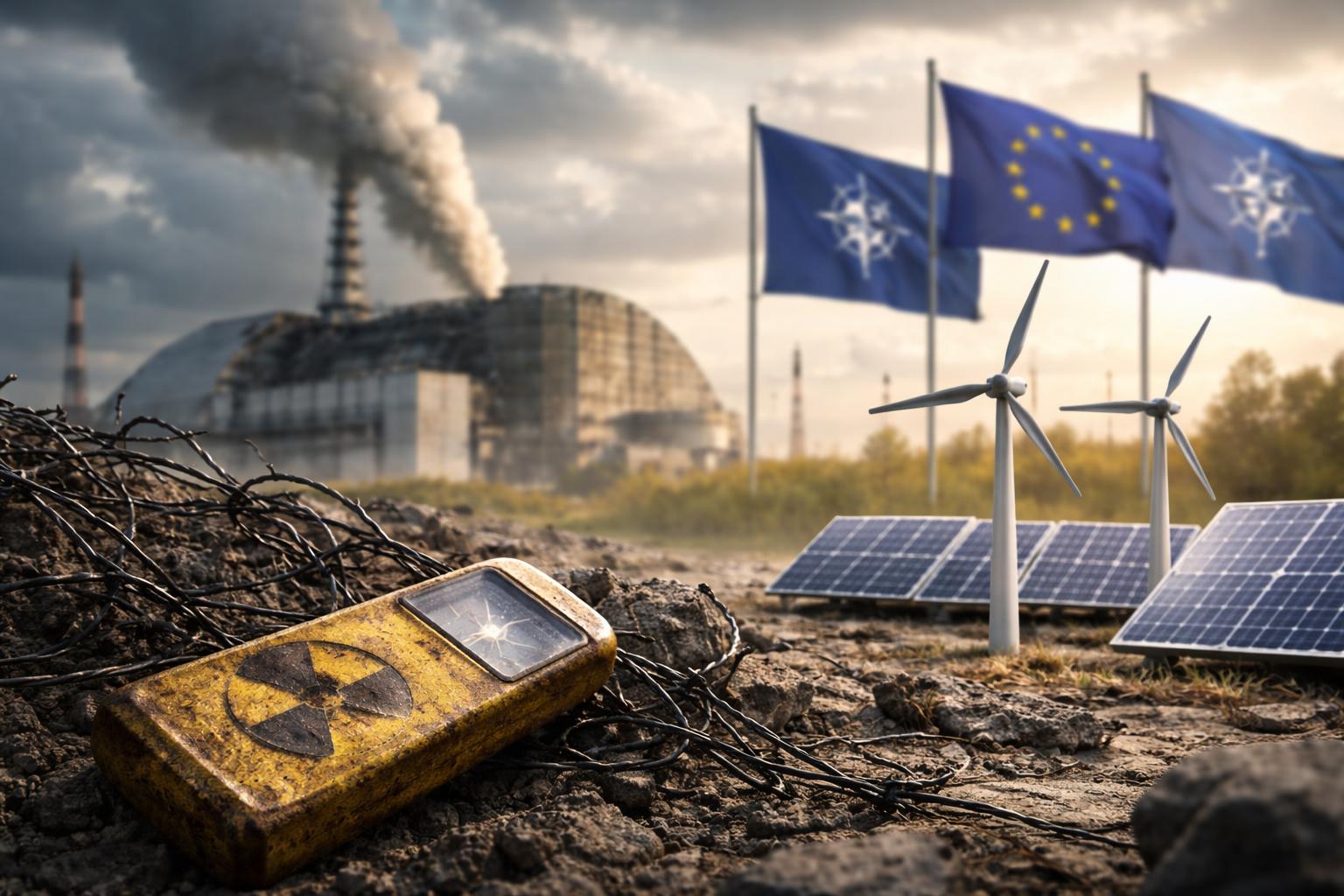 Redaktionelle Szene zum Thema „Tschernobyl und die Energiewende: Wie Desinformation Europas Energie prägt“