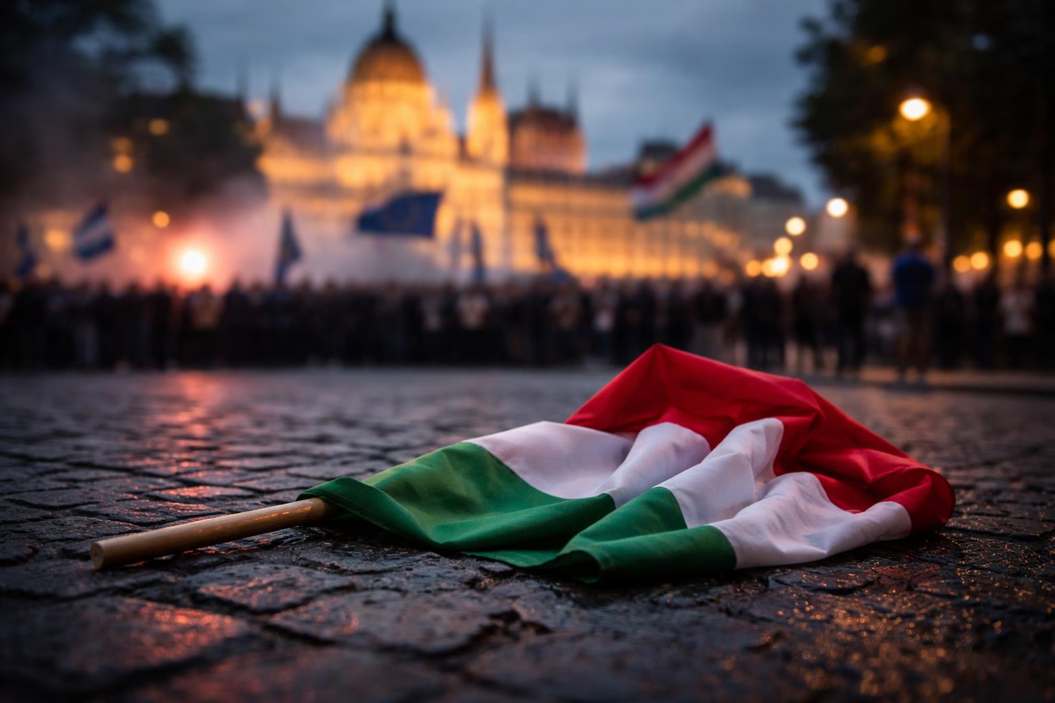 Redaktionelle Szene zum Thema „Ungarn-Wahl: Verfrühter Jubel über Orbáns Abwahl“
