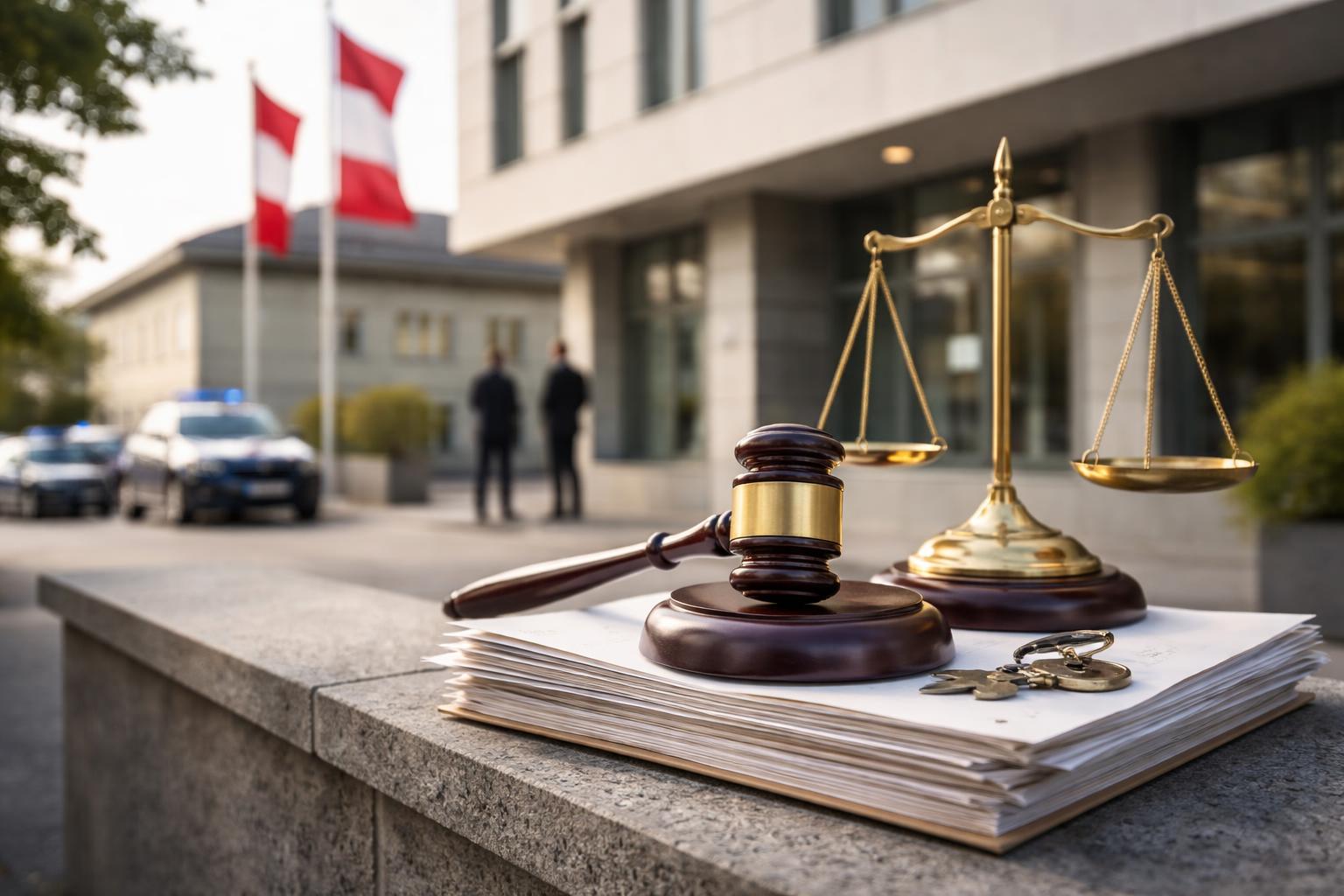 Redaktionelle Szene zum Thema „Urteile im Prozess um Wöginger und Amtsmissbrauch werden heute erwartet“