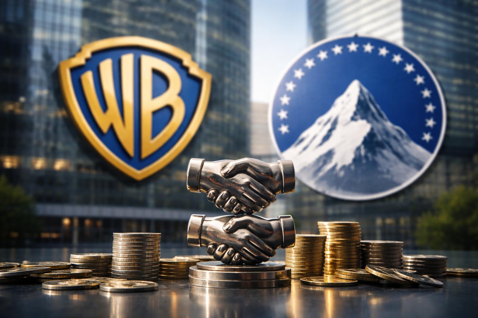 Redaktionelle Szene zum Thema „Warner-Aktionäre stimmen Übernahme durch Paramount zu“