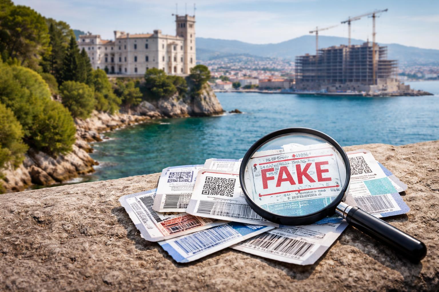 Redaktionelle Szene zum Thema „Warnung vor gefälschten Tickets in Triest und Millionengrab in Rijeka“
