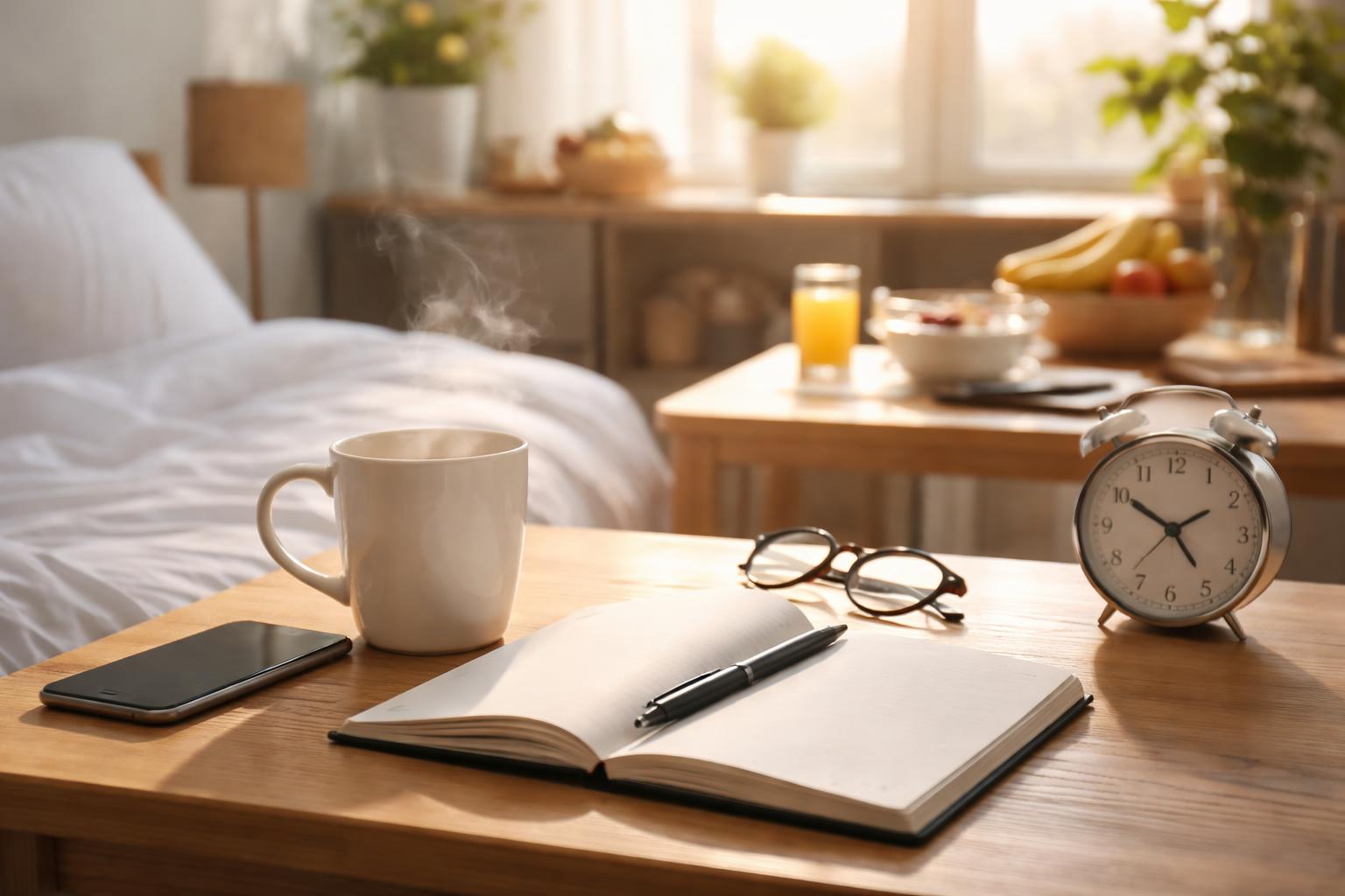 Redaktionelle Szene zum Thema „Warum der Morgen oft über den Rest des Tages entscheidet“