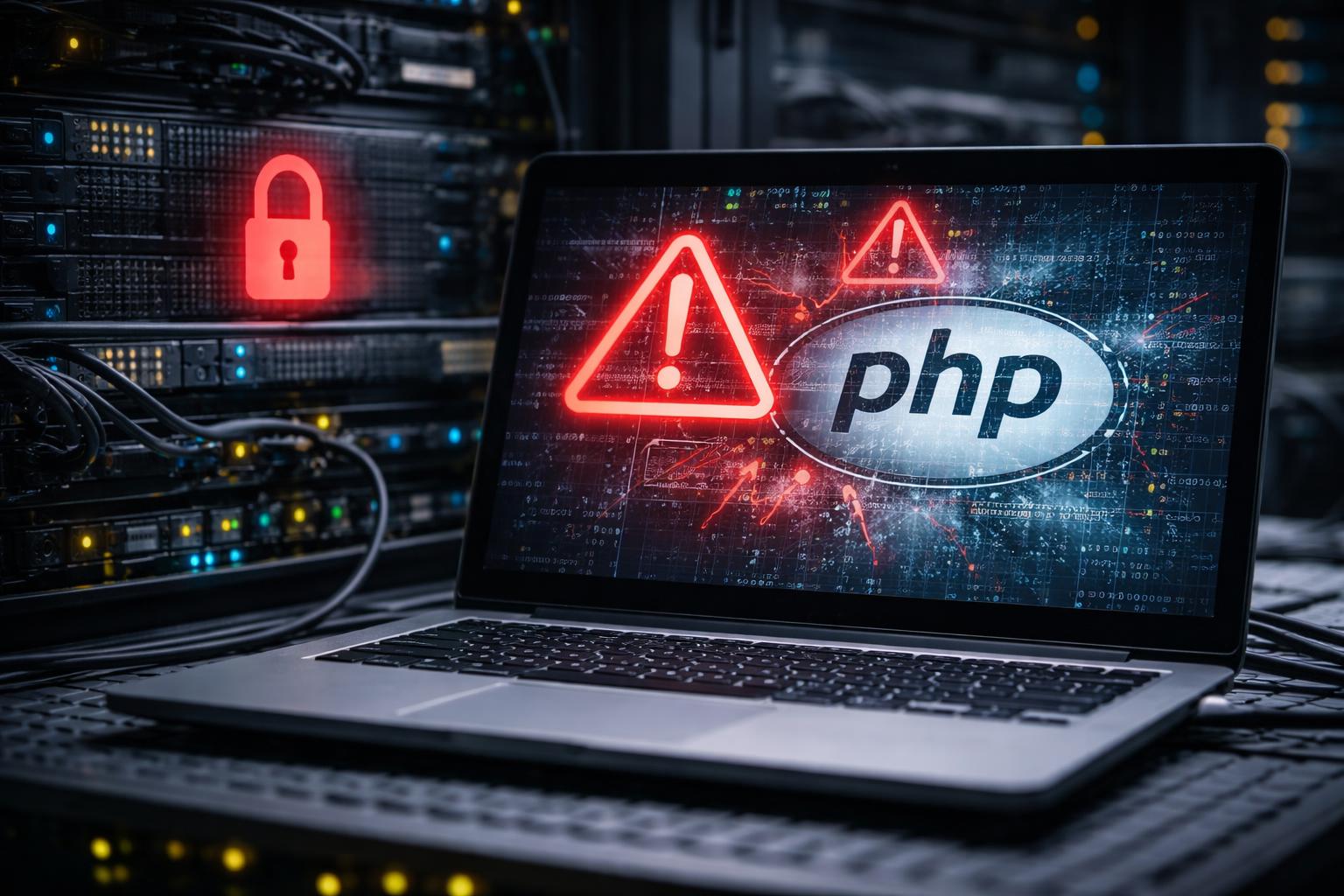 Redaktionelle Szene zum Thema „Weltweite PHP-Sicherheitslücke bringt Webseitenbetreiber in Alarmbereitschaft“