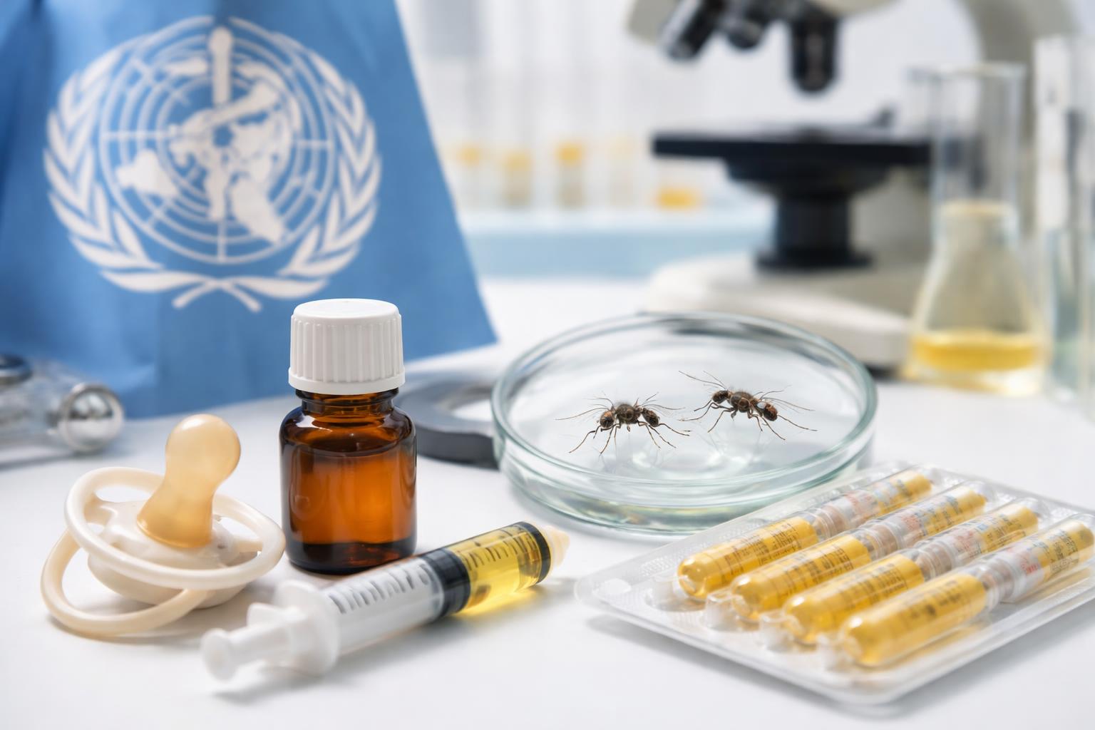 Redaktionelle Szene zum Thema „WHO sieht Malaria-Besiegung in Reichweite – neue Medikamente für Babys freigegeben“