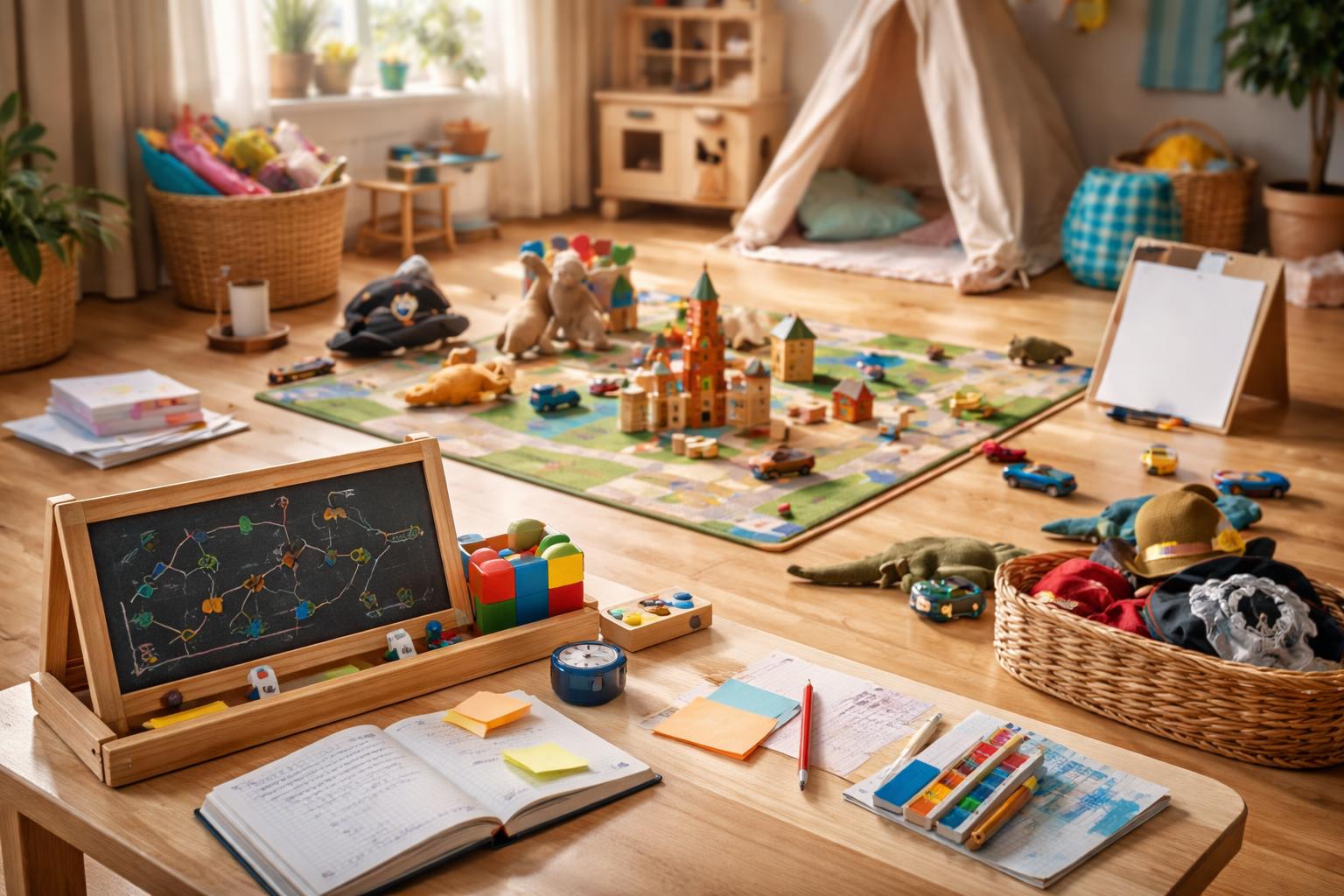 Redaktionelle Szene zum Thema „Wie Kinder beim Spielen lernen, sich selbst zu organisieren“