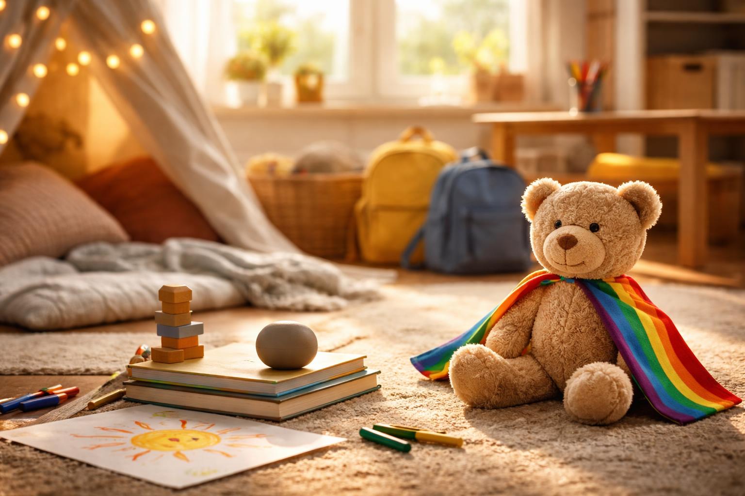 Redaktionelle Szene zum Thema „Wie Kinder Belastungen besser bewältigen können“
