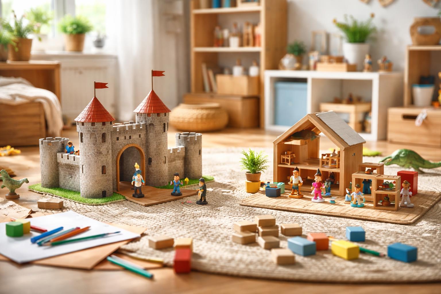 Redaktionelle Szene zum Thema „Wie Kinder im Spiel lernen, ohne dass es nach Lernen aussieht“