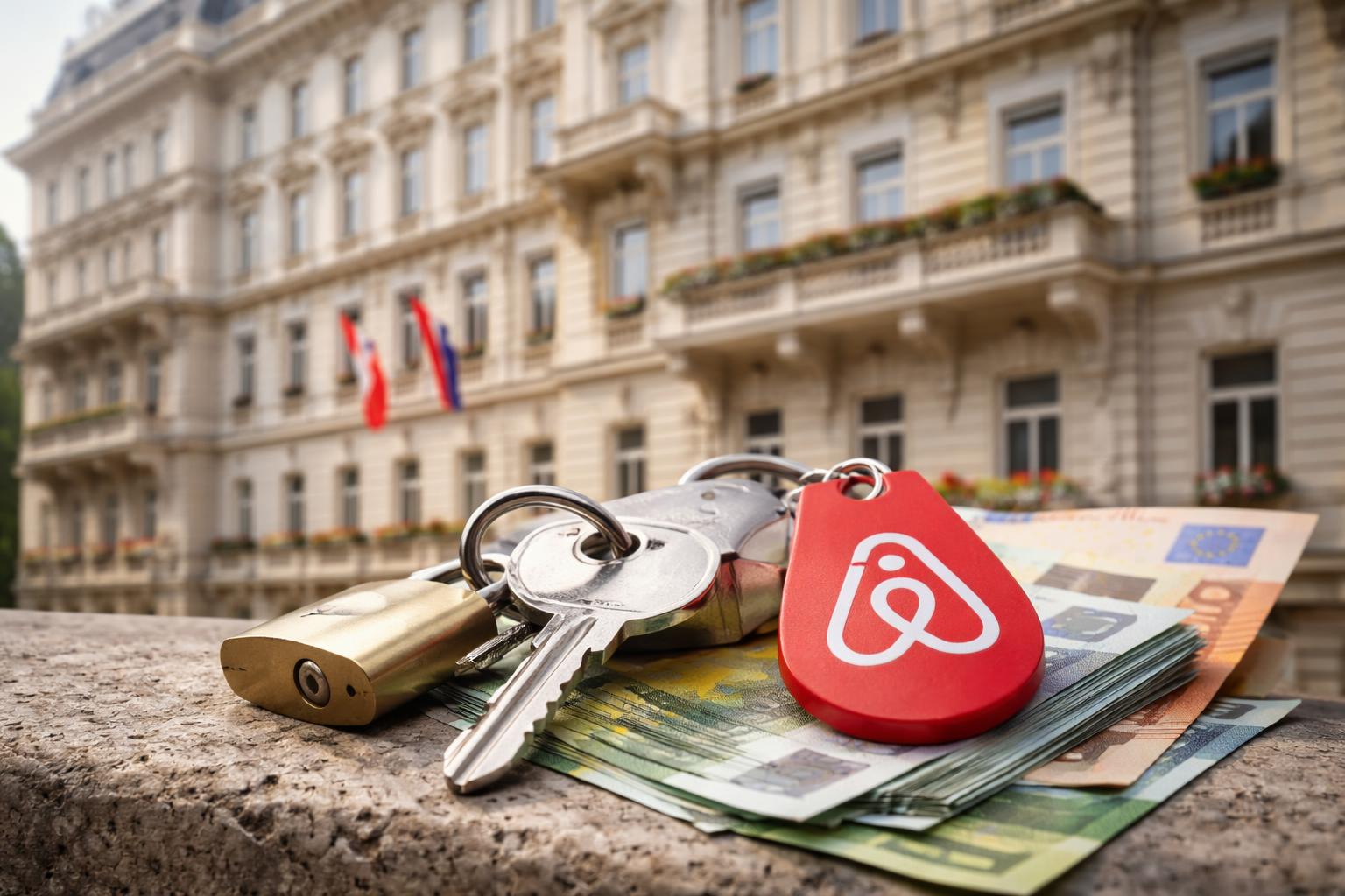 Redaktionelle Szene zum Thema „Wien verschärft Kurs gegen FPÖ und Airbnb“