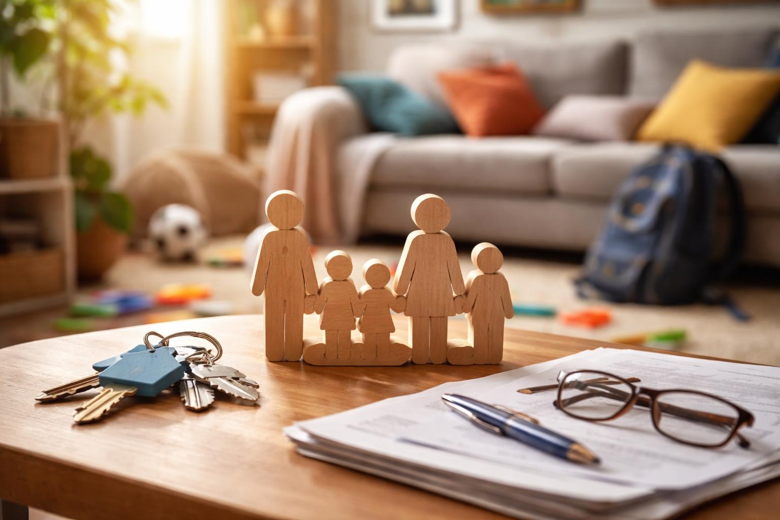 Redaktionelle Szene zum Thema „Zusammenleben neu sortieren: Was Familien in Patchwork-Konstellationen hilft“