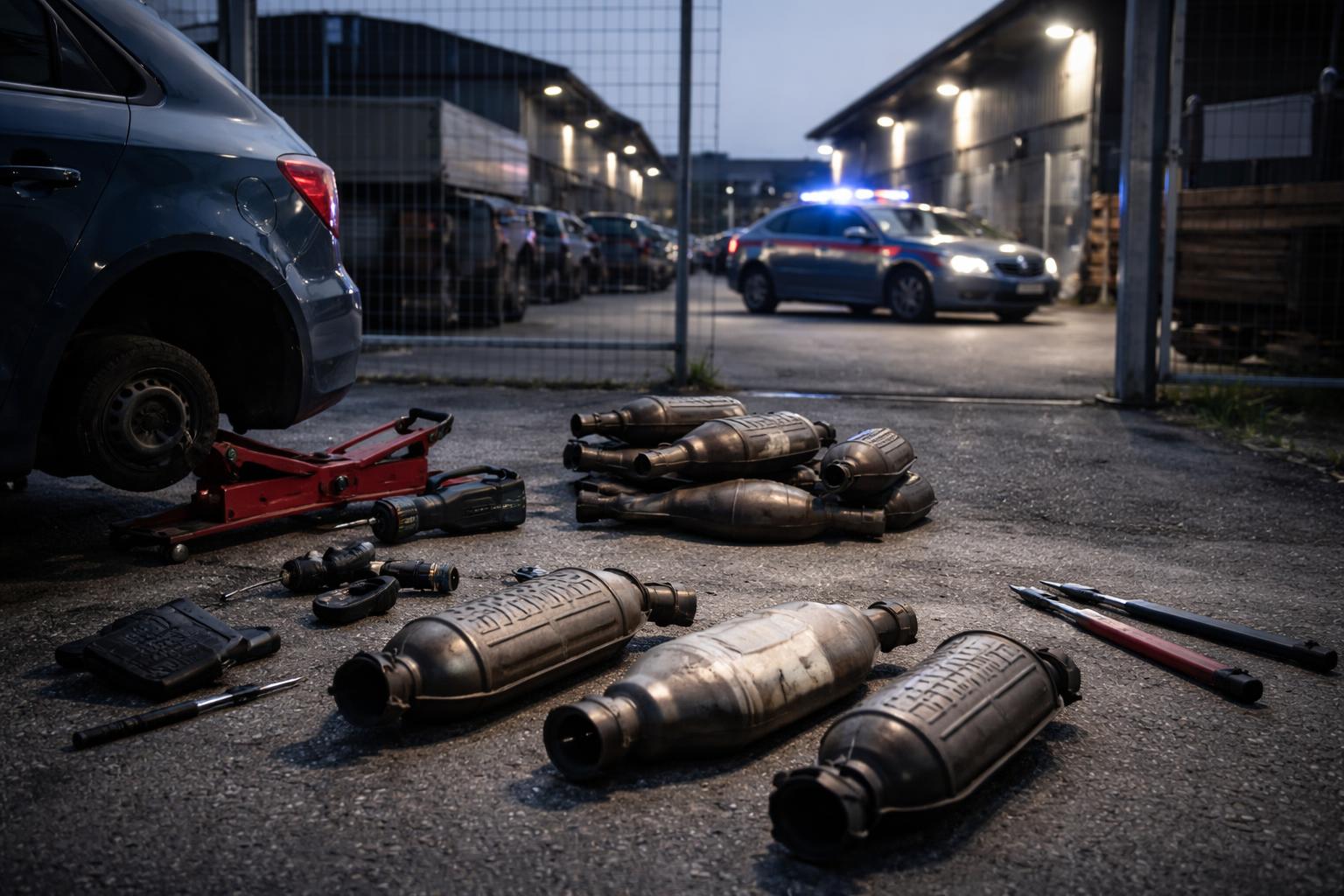Redaktionelle Szene zum Thema „Zwei Männer nach Katalysator-Diebstahl in Hörsching festgenommen“
