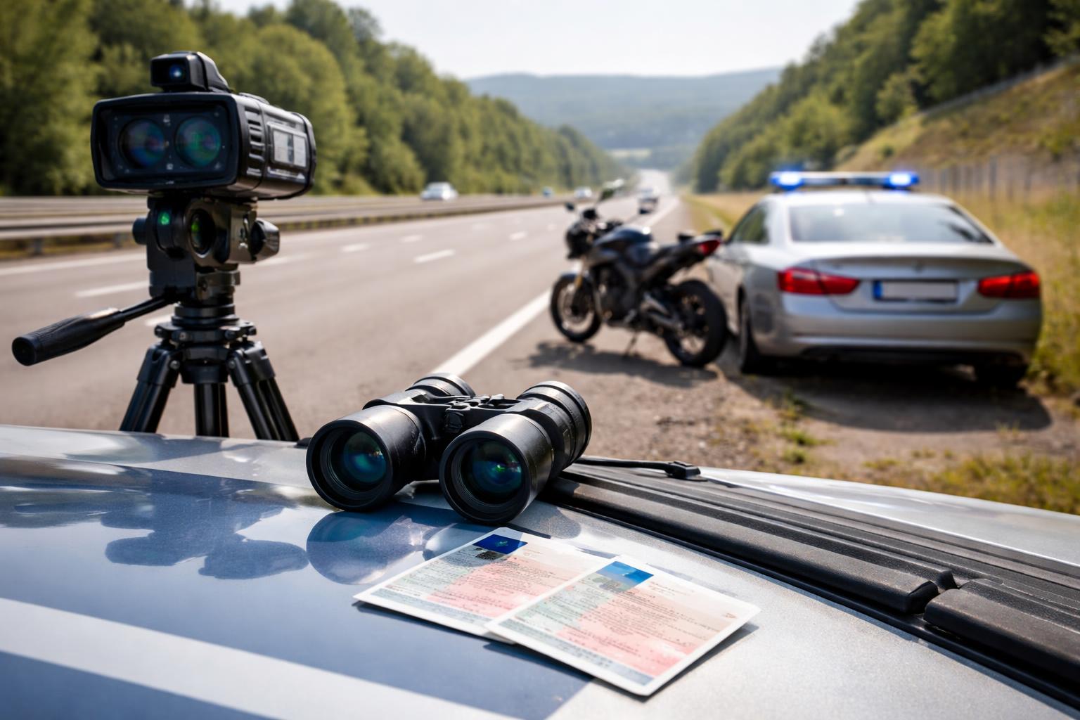Redaktionelle Szene zum Thema „Zwei Raser auf der A2 in der Oststeiermark verlieren Führerscheine“